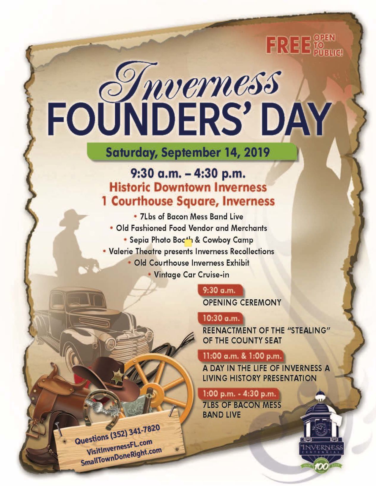 Founder's Day flyer